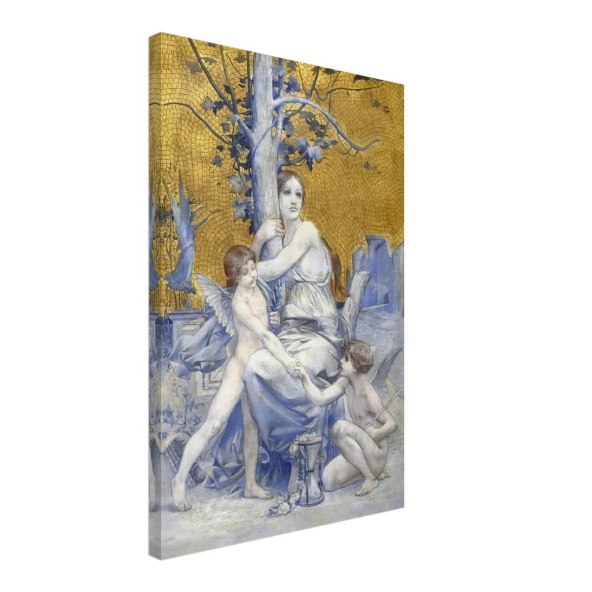 Allégorie du temps by Luc - Olivier Merson | Vintage wall art print | allegory of time - Canvas - 40x60 cm / 16x24″ -