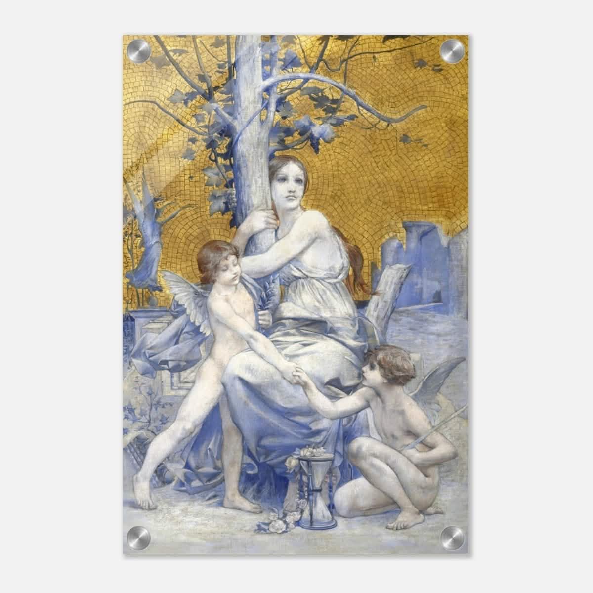 Allégorie du temps by Luc - Olivier Merson | Vintage wall art print | allegory of time - Acrylic Print - 30x45 cm / 12x18″ -