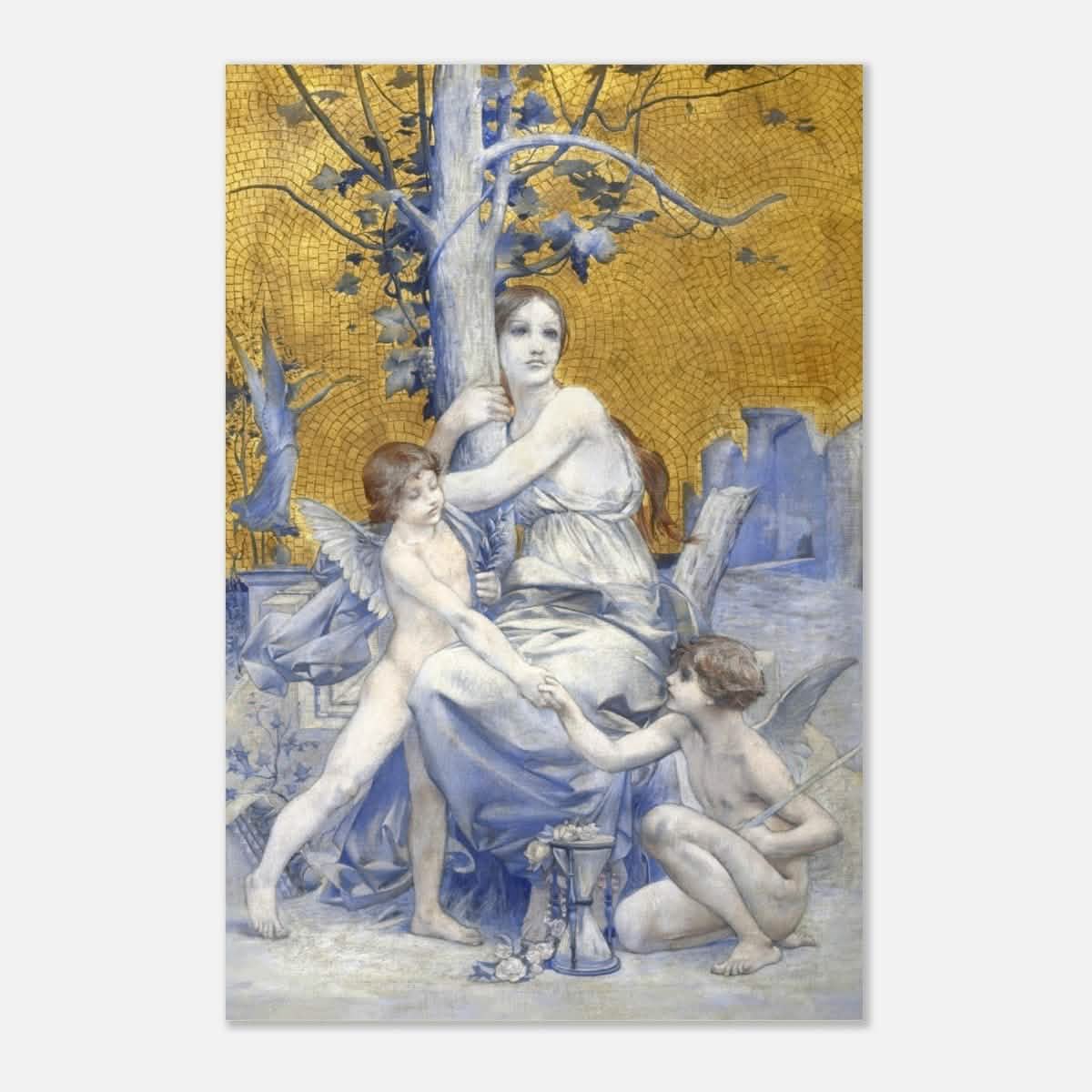 Allégorie du temps by Luc - Olivier Merson | Vintage wall art print | allegory of time - Aluminum Print - 30x45 cm / 12x18″ -