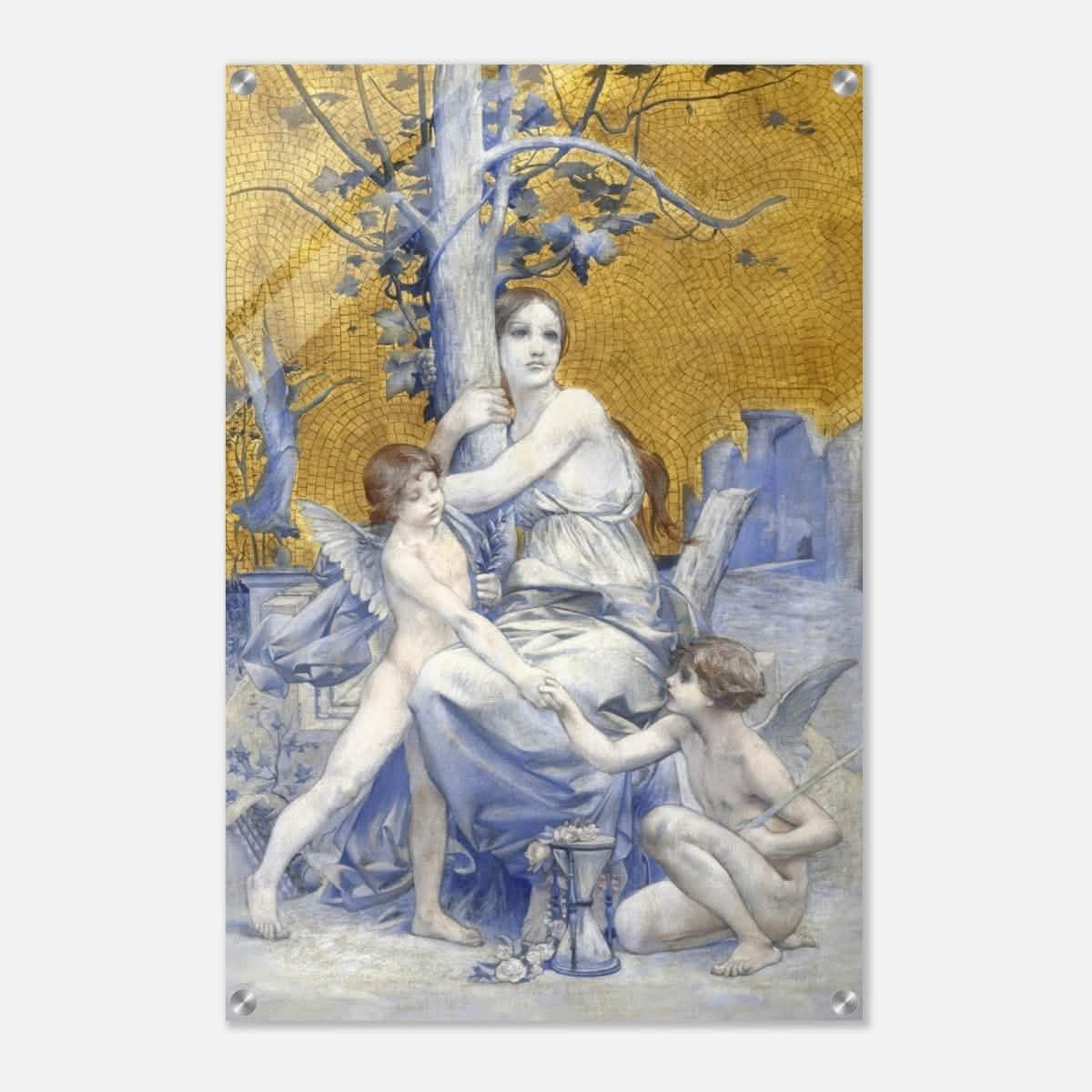 Allégorie du temps by Luc - Olivier Merson | Vintage wall art print | allegory of time - Acrylic Print - 50x75 cm / 20x30″ -
