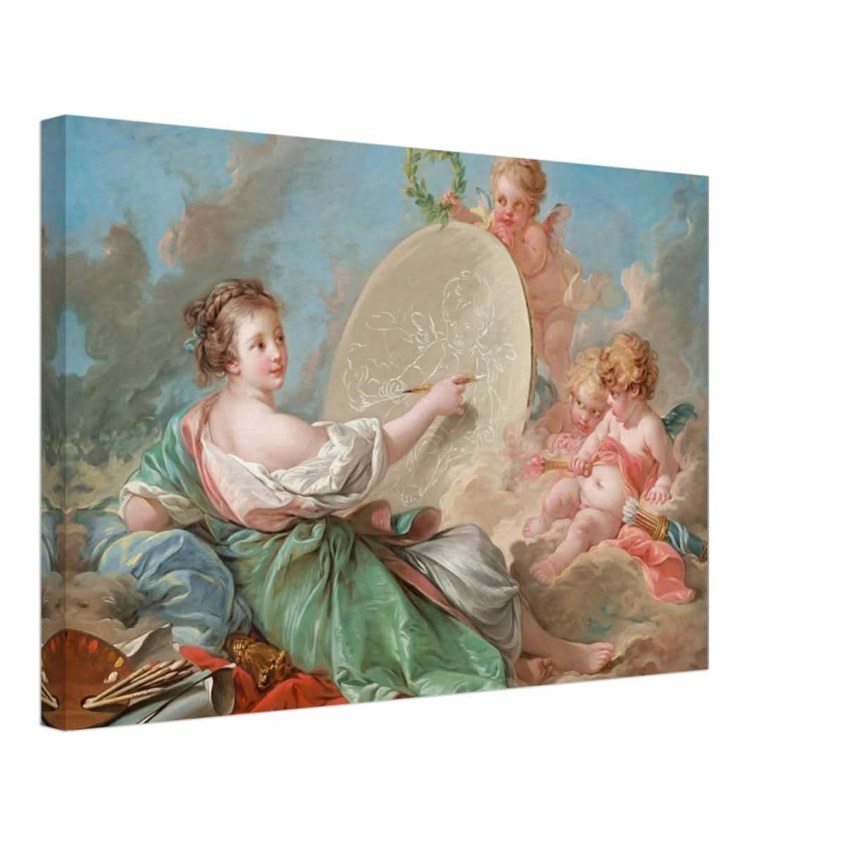 Allegory of Painting by Francois Bouche - Canvas - 40x60 cm / 16x24″ - Thick