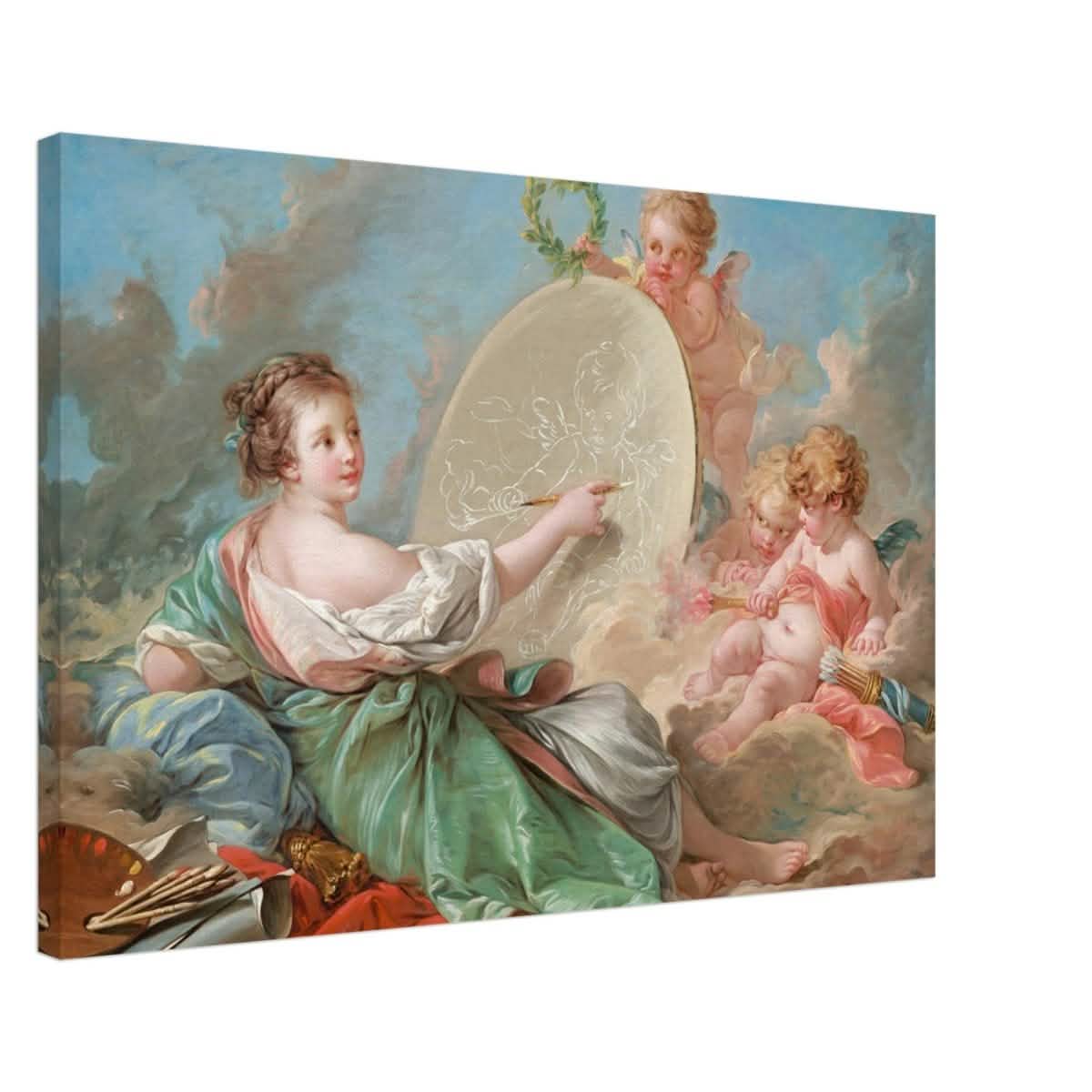 Allegory of Painting by Francois Bouche - Canvas - 60x90 cm / 24x36″ - Thick
