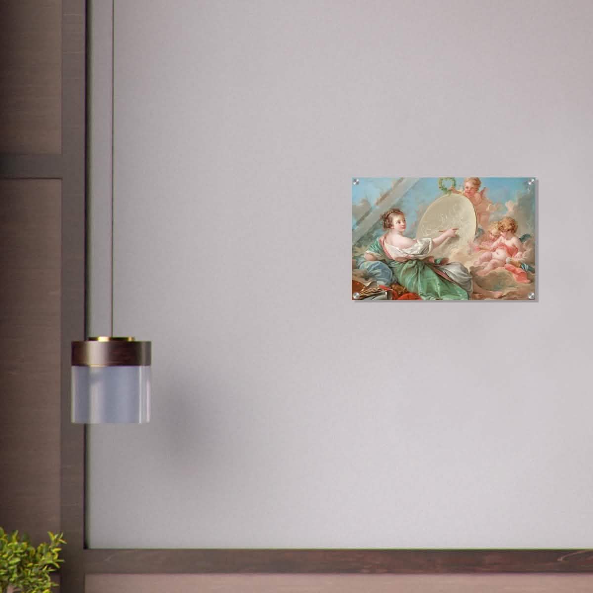 Allegory of Painting by Francois Bouche - Acrylic Print - 40x60 cm / 16x24″ -