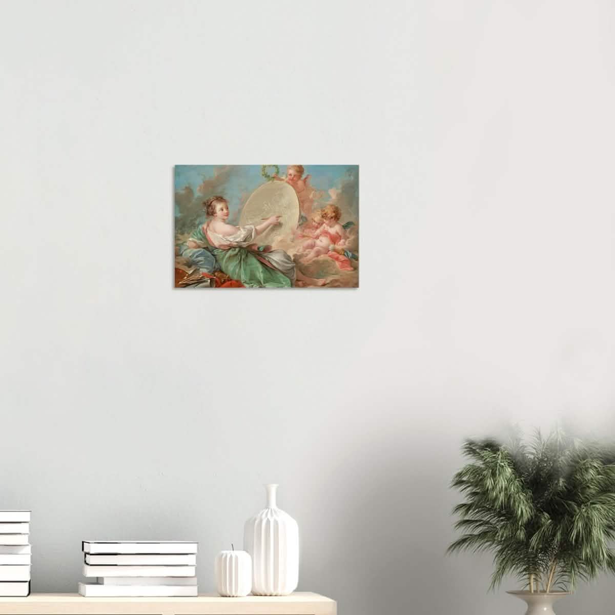 Allegory of Painting by Francois Bouche - Wood Prints - 30x45 cm / 12x18″ - 20 mm