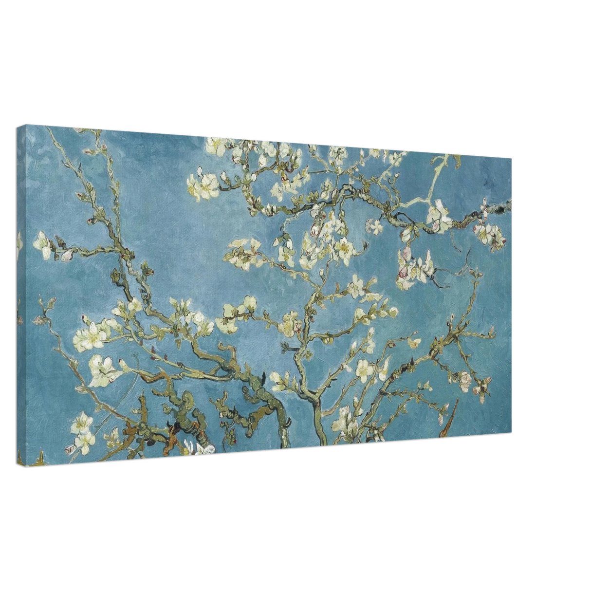 Almond Blossom Serenity – Van Gogh Inspired Wall Art Print - Canvas - 50x100 cm / 20x40″ -