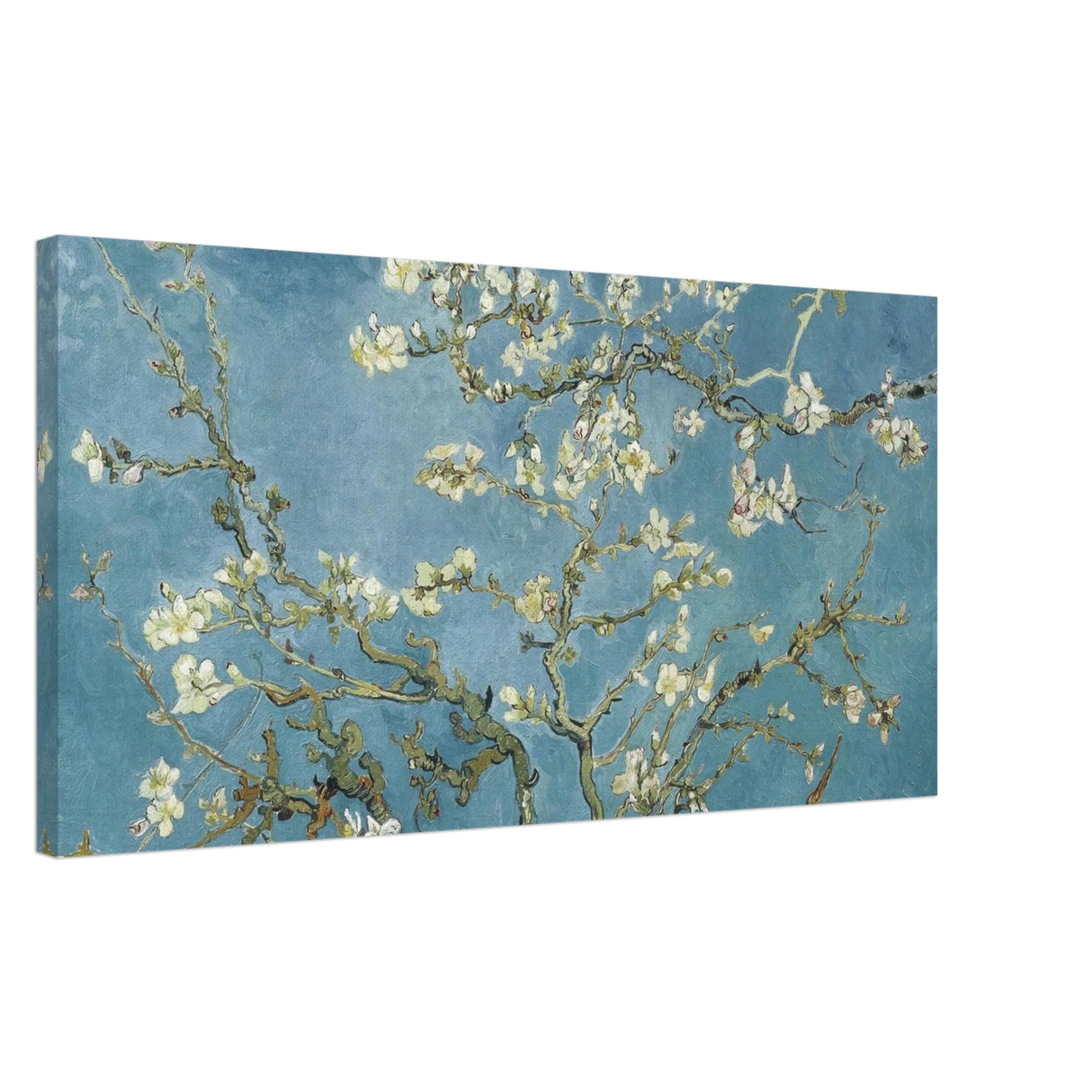 Almond Blossom Serenity – Van Gogh Inspired Wall Art Print - Canvas - 40x80 cm / 16x32″ -