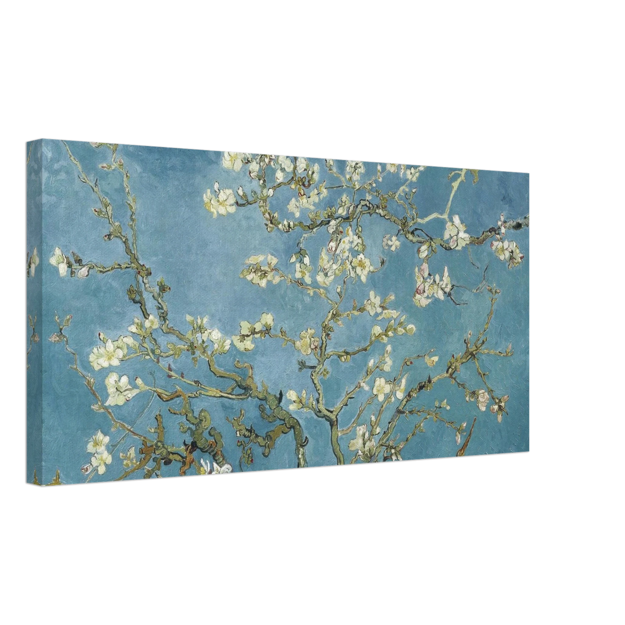 Almond Blossom Serenity – Van Gogh Inspired Wall Art Print - Canvas - 30x60 cm / 12x24″ -