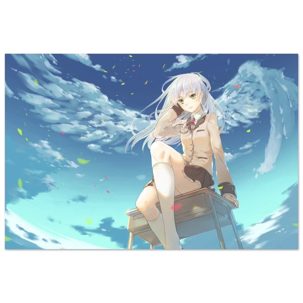 Angel Beats! Skybound Serenity | Wall art Print - 30x45 cm / 12x18″ - Aluminum Print -
