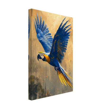 Animal Kingdom Wall art print collection | Blue and Gold Macaw | Contemporary animal art print - Canvas - 30x45 cm / 12x18″ - Thick