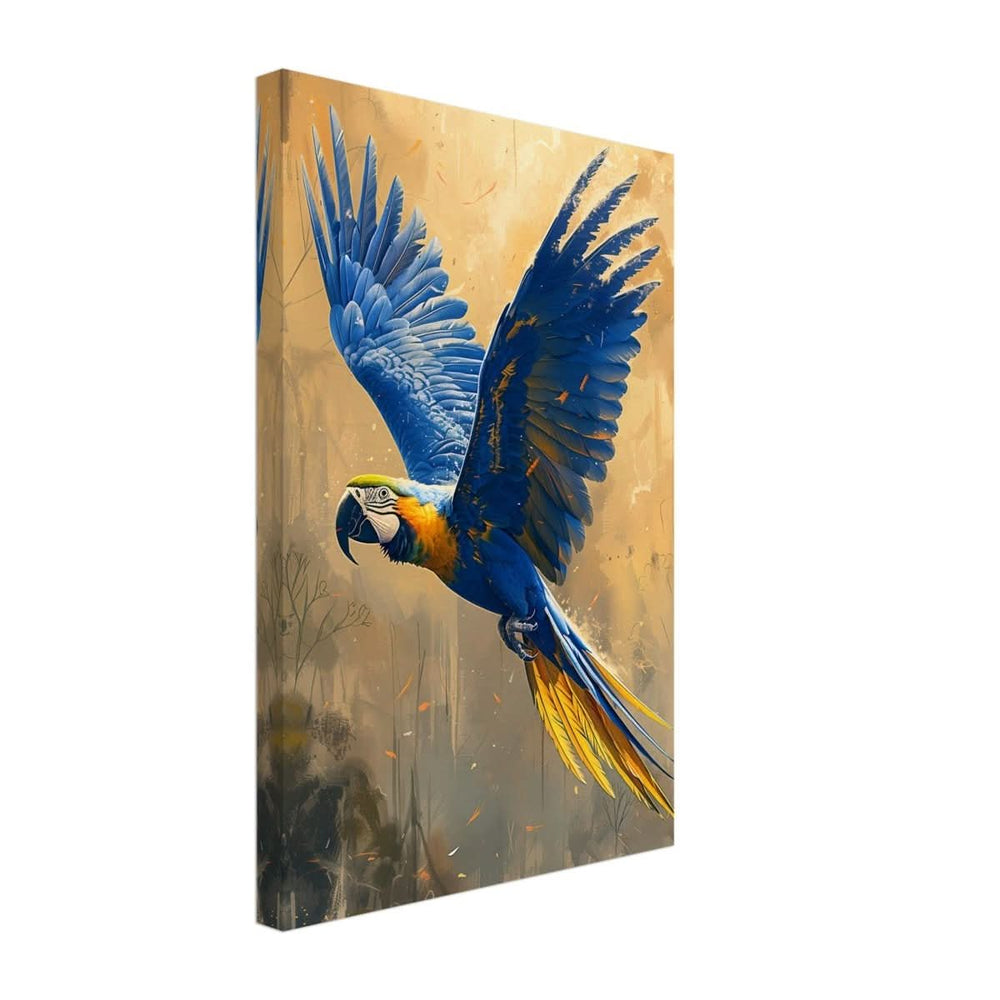 Animal Kingdom Wall art print collection | Blue and Gold Macaw | Contemporary animal art print - Canvas - 30x45 cm / 12x18″ - Slim
