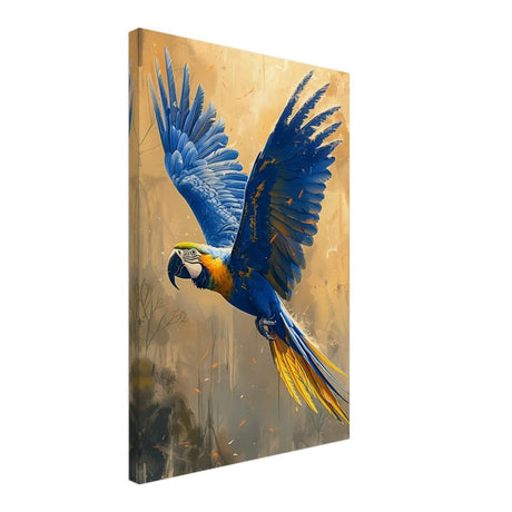 Animal Kingdom Wall art print collection | Blue and Gold Macaw | Contemporary animal art print - Canvas - 40x60 cm / 16x24″ - Slim