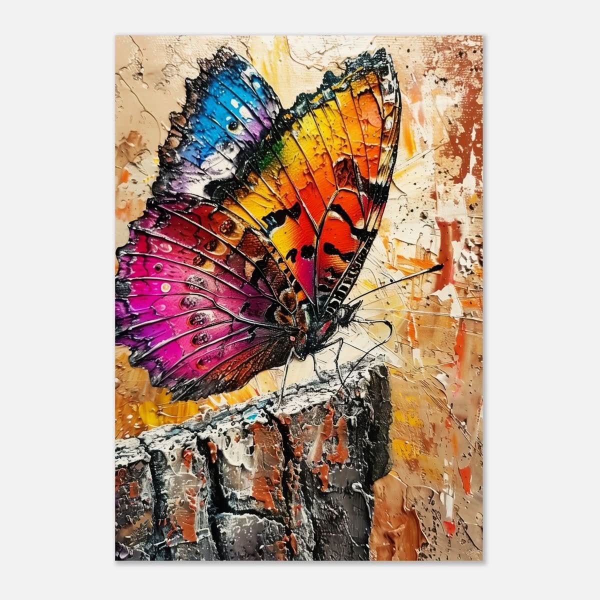 Animal Kingdom Wall art print collection | Butterfly | Contemporary art print - Wood Prints - 70x100 cm / 28x40″ - 10 mm
