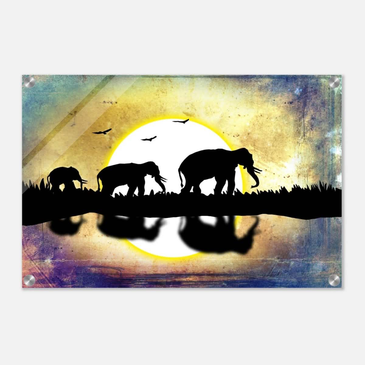 Animal Kingdom Wall art print collection | Elephants - Acrylic Print - 40x60 cm / 16x24″ -