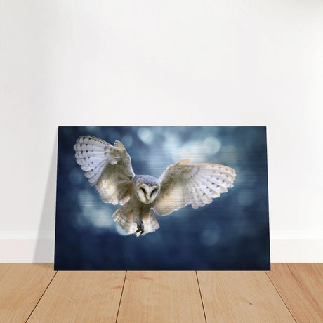 Animal Kingdom Wall art print collection | Owl - Brushed Aluminum Print - 40x60 cm / 16x24″ -