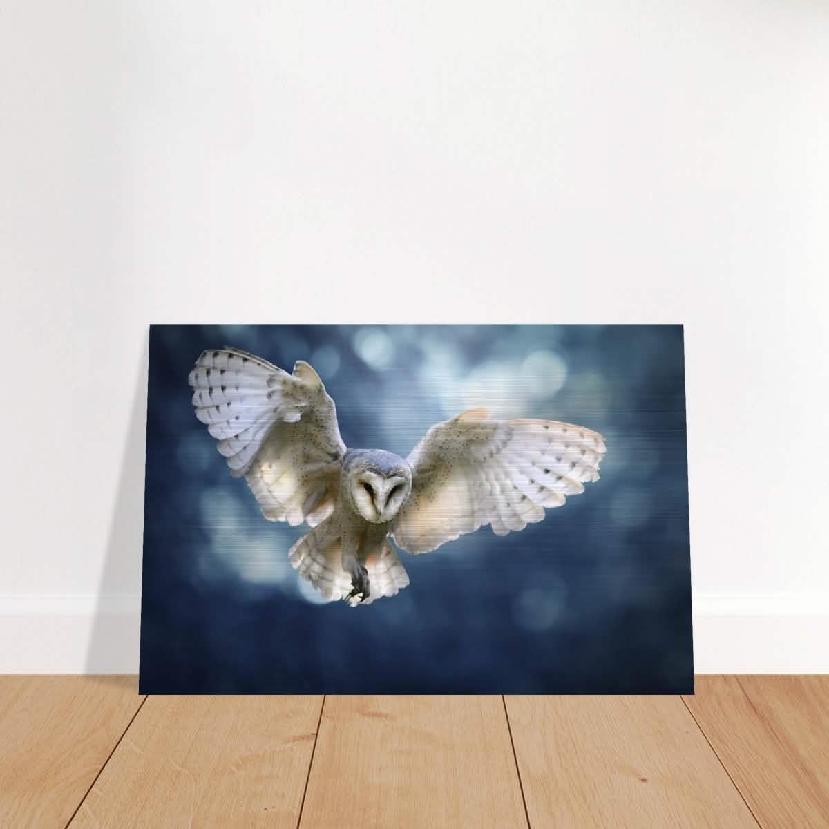 Animal Kingdom Wall art print collection | Owl - Brushed Aluminum Print - 40x60 cm / 16x24″ -