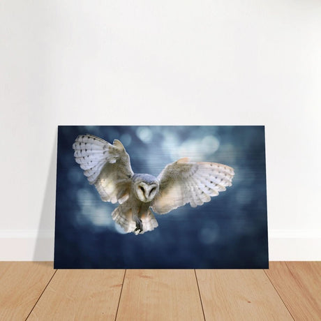 Animal Kingdom Wall art print collection | Owl - Brushed Aluminum Print - 60x90 cm / 24x36″ -
