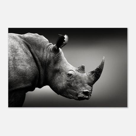 Animal Kingdom Wall art print collection | rhino - Aluminum Print - 50x75 cm / 20x30″ -