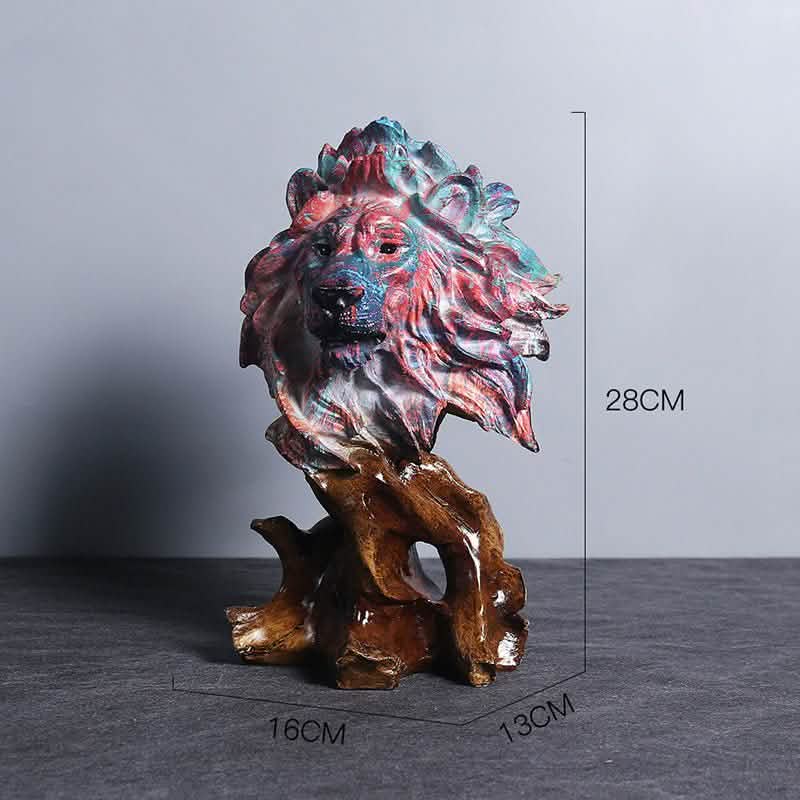 Animal Sculpture Handcrafted Ornaments - Lion -