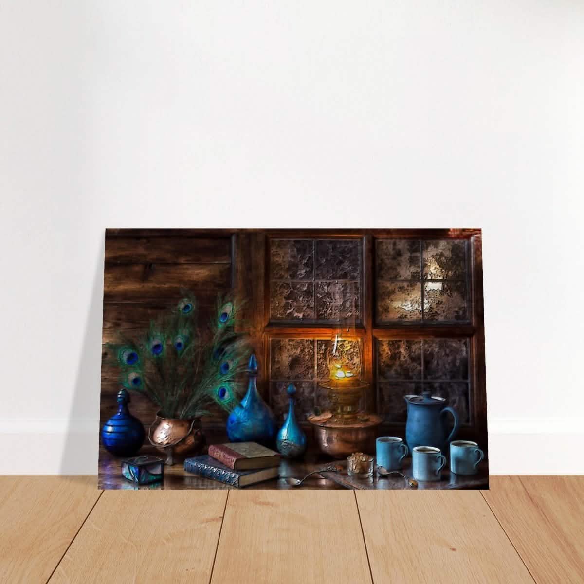 Antique Reflections | Classical Realism | Vintage Wall art print - Brushed Aluminum Print - 30x45 cm / 12x18″ -