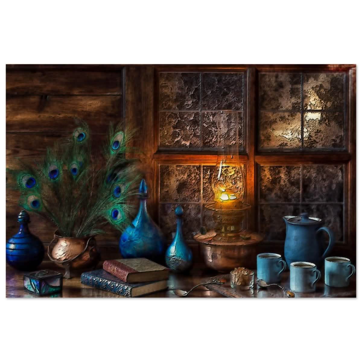 Antique Reflections | Classical Realism | Vintage Wall art print - Wood Prints - 30x45 cm / 12x18″ -