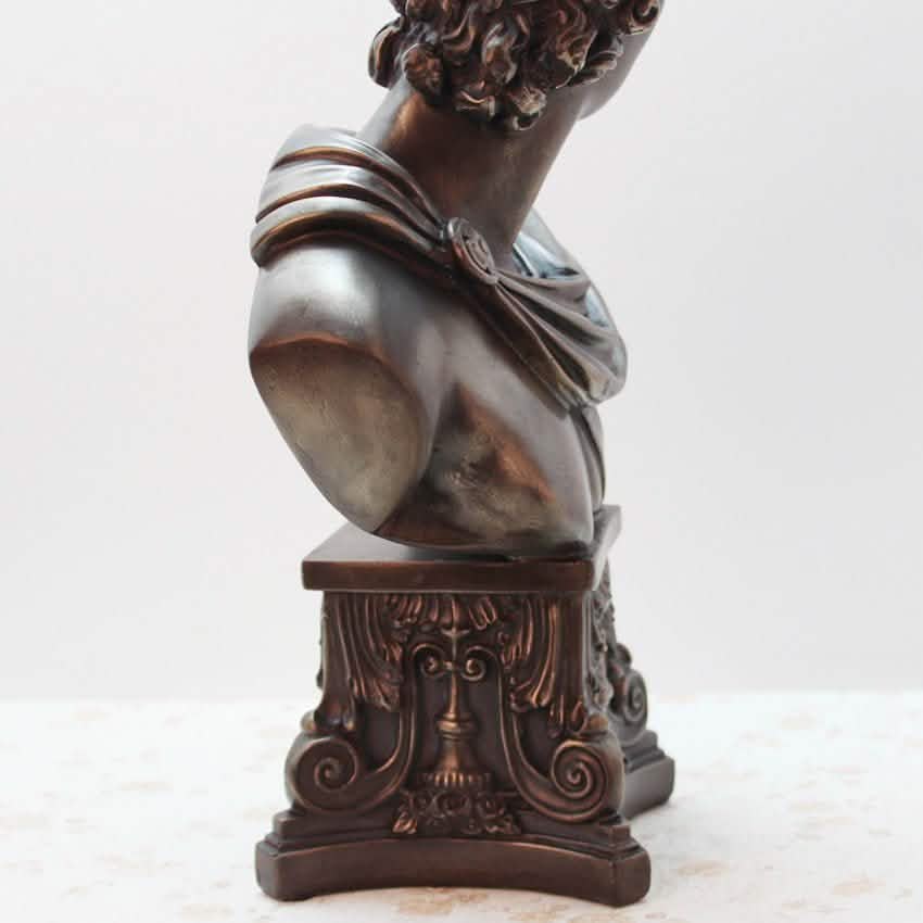 Apollo Bust Sculpture – Classical Bronze Art Décor - Bronze -
