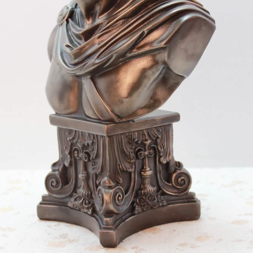Apollo Bust Sculpture – Classical Bronze Art Décor - Bronze -