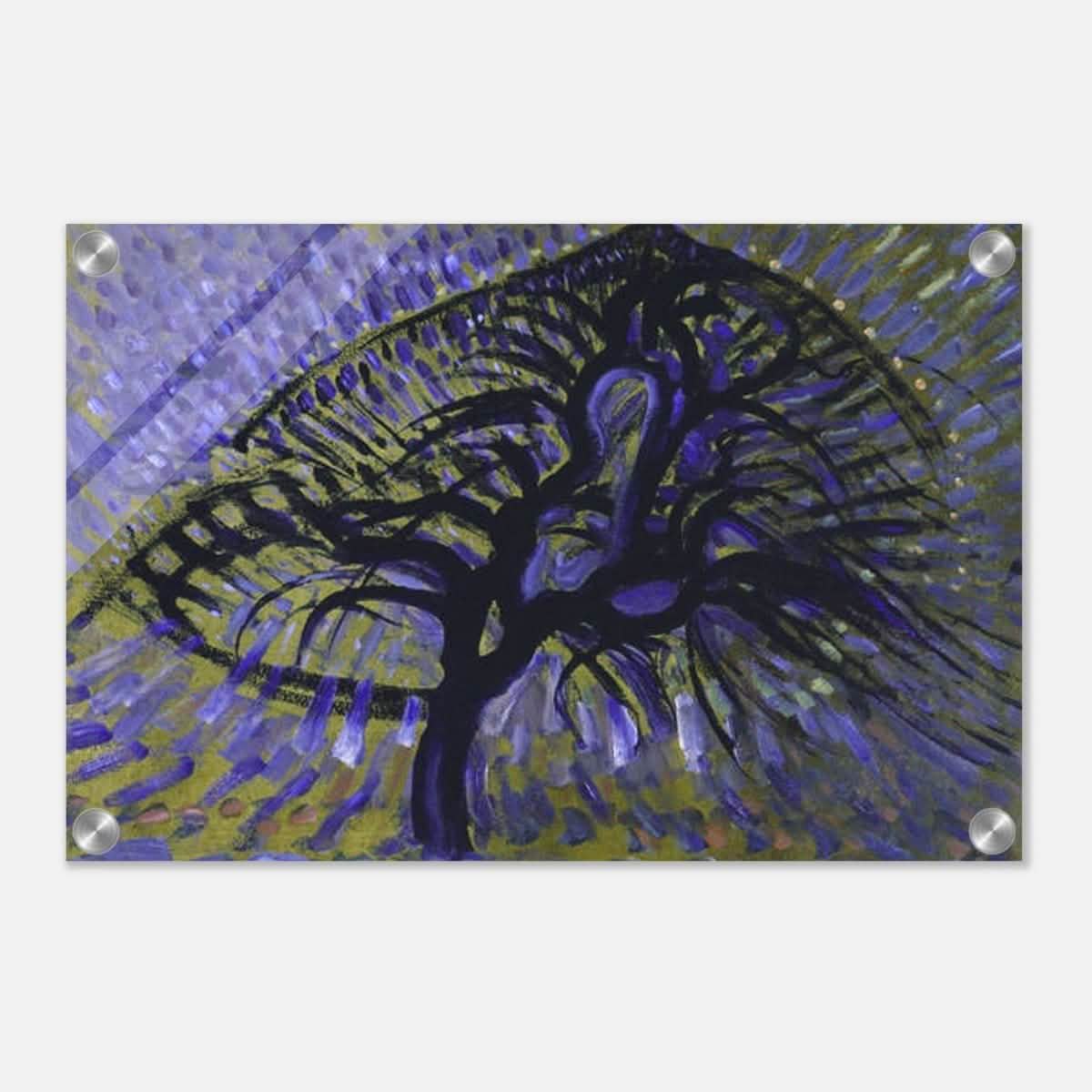 Apple Tree, Pointillist Version (1908–1909) by Piet Mondrian | Vintage wall art print - Acrylic Print - 30x45 cm / 12x18″ -