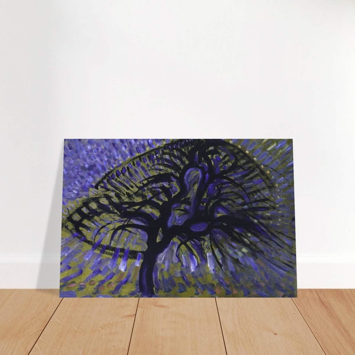 Apple Tree, Pointillist Version (1908–1909) by Piet Mondrian | Vintage wall art print - Brushed Aluminum Print - 60x90 cm / 24x36″ -