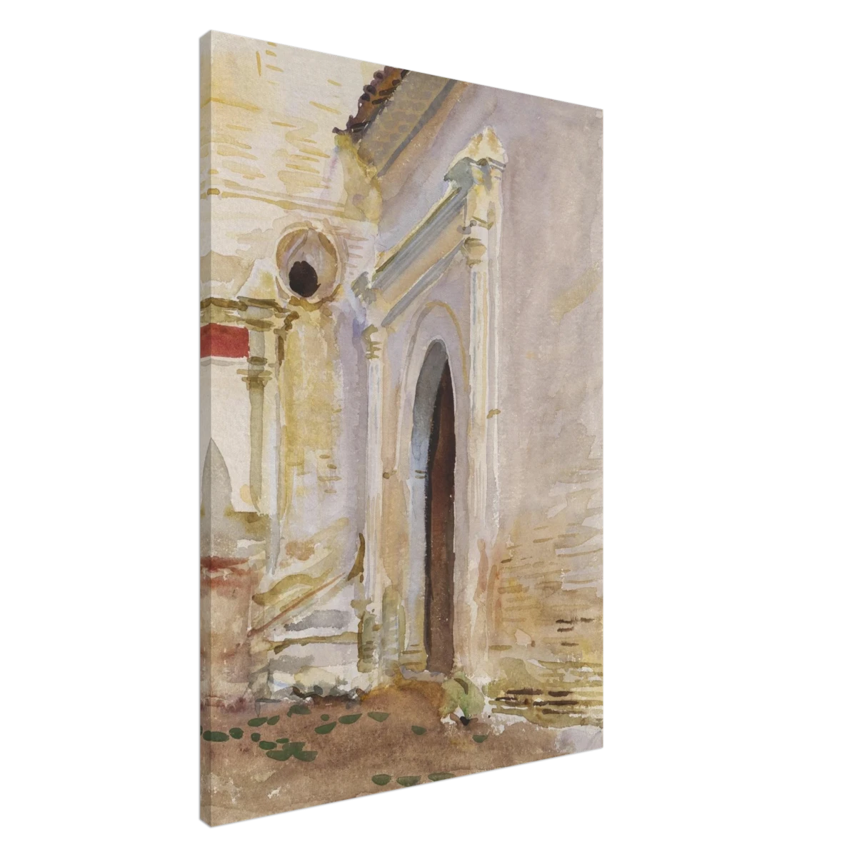 "Arched Doorway" by John Singer Sargent – Architectural Fine Art Print - Canvas - 70x100 cm / 28x40″ -