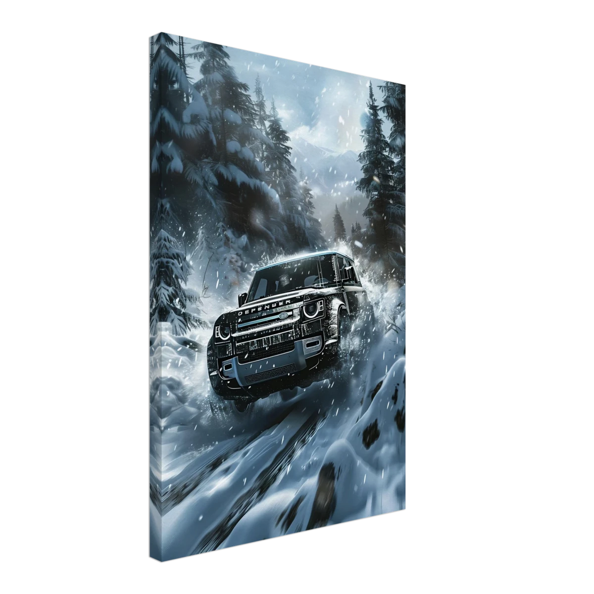 Arctic Conqueror – The Ultimate Off - Road Adventure | Range Rover collection Wall art print - Canvas - 40x60 cm / 16x24″ -