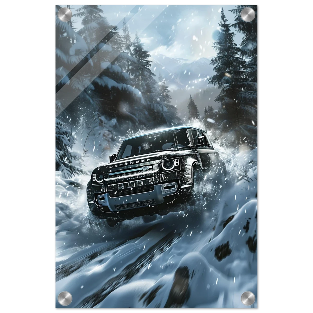 Arctic Conqueror – The Ultimate Off - Road Adventure | Range Rover collection Wall art print - Acrylic Print - 30x45 cm / 12x18″ -