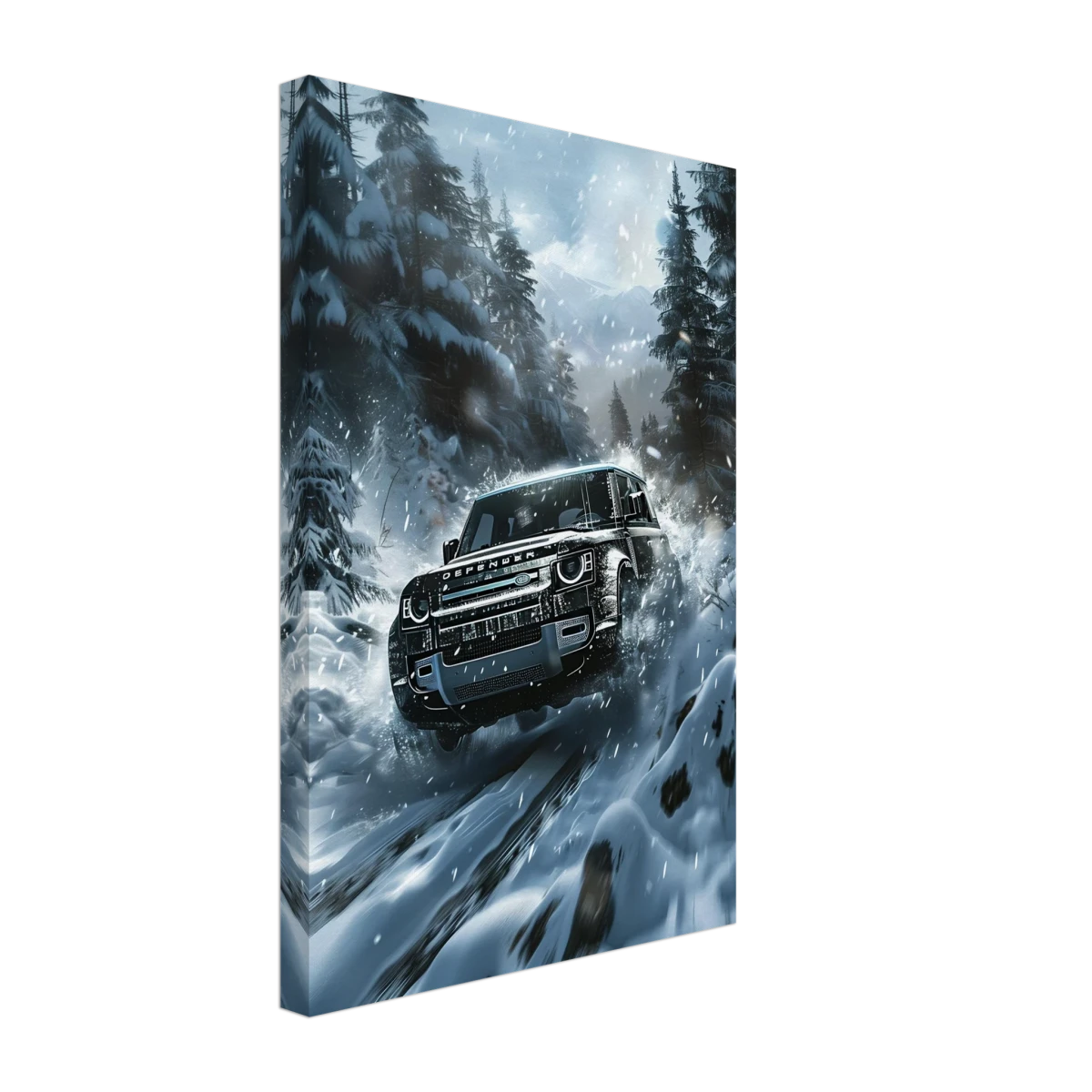Arctic Conqueror – The Ultimate Off - Road Adventure | Range Rover collection Wall art print - Canvas - 30x45 cm / 12x18″ -