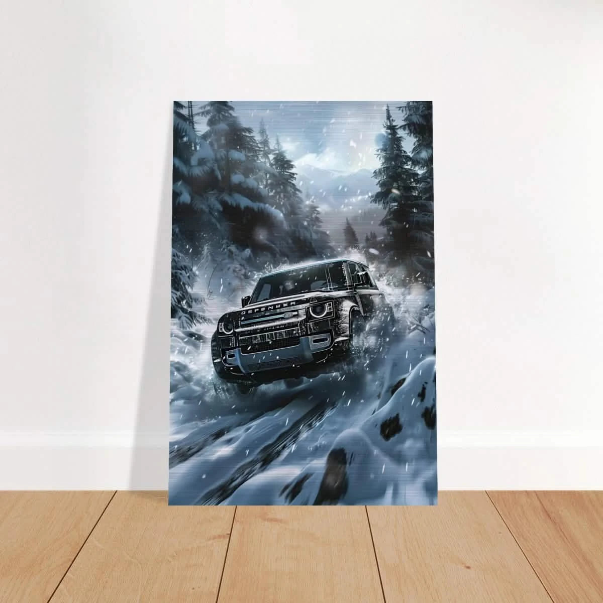 Arctic Conqueror – The Ultimate Off - Road Adventure | Range Rover collection Wall art print - Brushed Aluminum Print - 60x90 cm / 24x36″ -