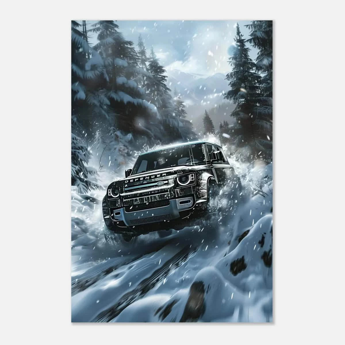 Arctic Conqueror – The Ultimate Off - Road Adventure | Range Rover collection Wall art print - Aluminum Print - 30x45 cm / 12x18″ -