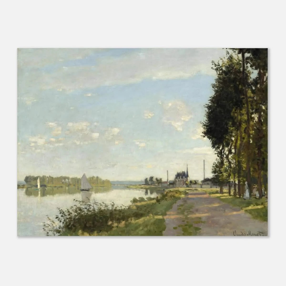 Argenteuil by Claude Monet | Wall art Print - Aluminum Print - 30x40 cm / 12x16″ -