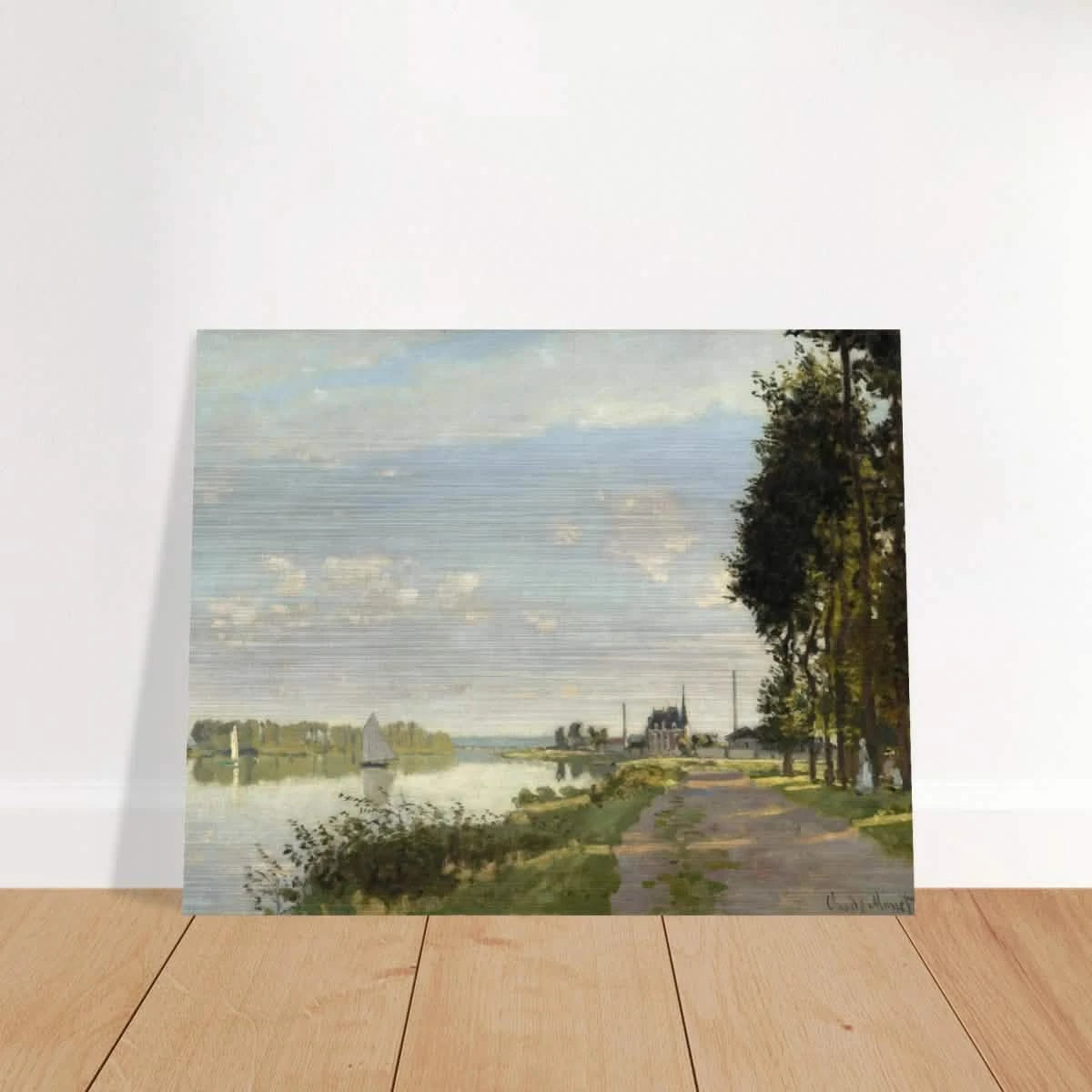 Argenteuil by Claude Monet | Wall art Print - Brushed Aluminum Print - 40x50 cm / 16x20″ -