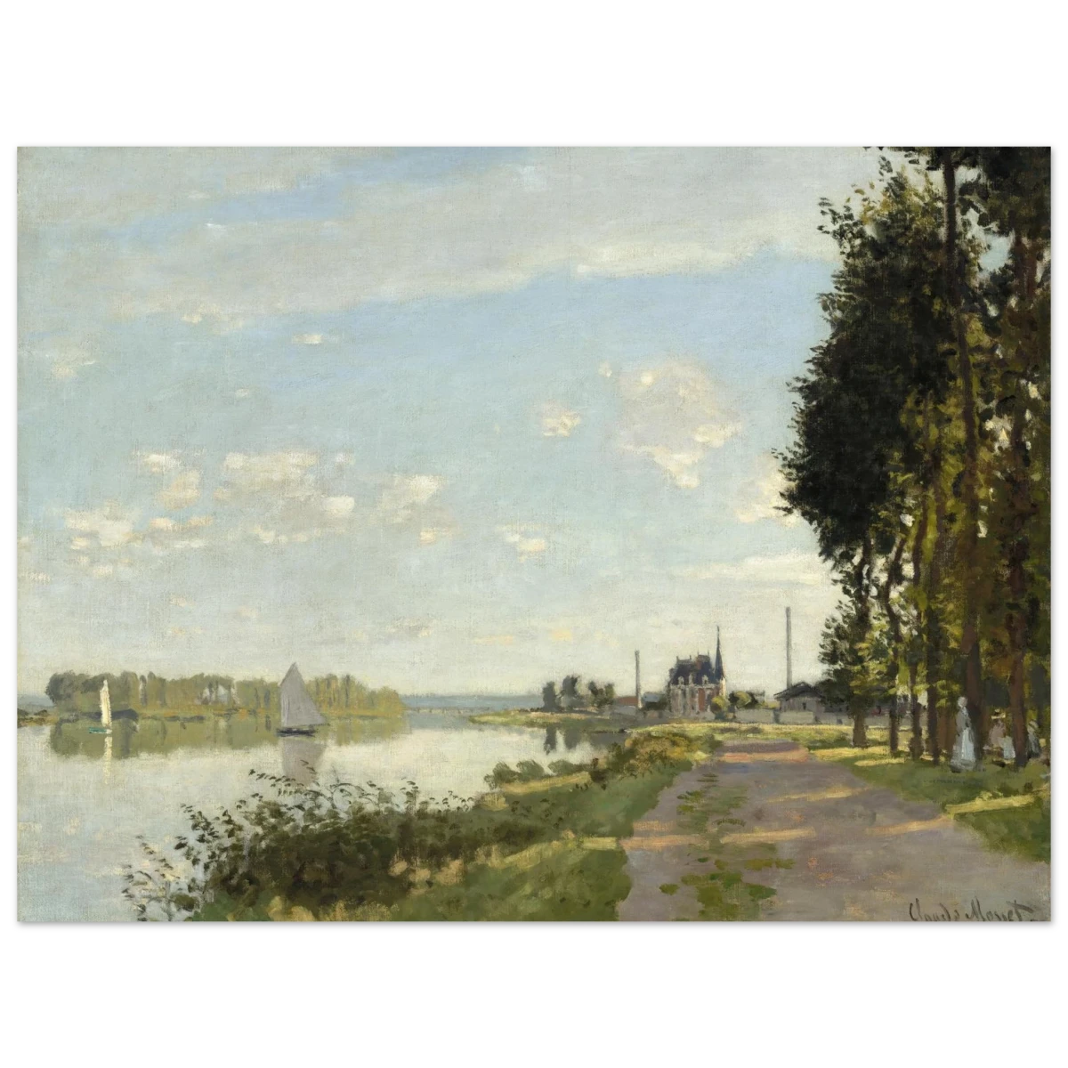Argenteuil by Claude Monet | Wall art Print - Fine Art Poster - 30x40 cm / 12x16″ -