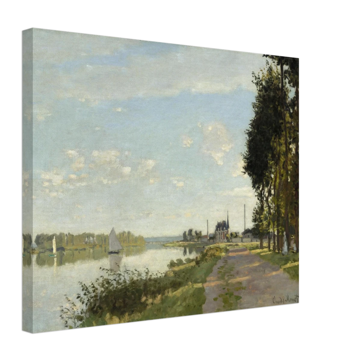 Argenteuil by Claude Monet | Wall art Print - Canvas - 40x50 cm / 16x20″ -