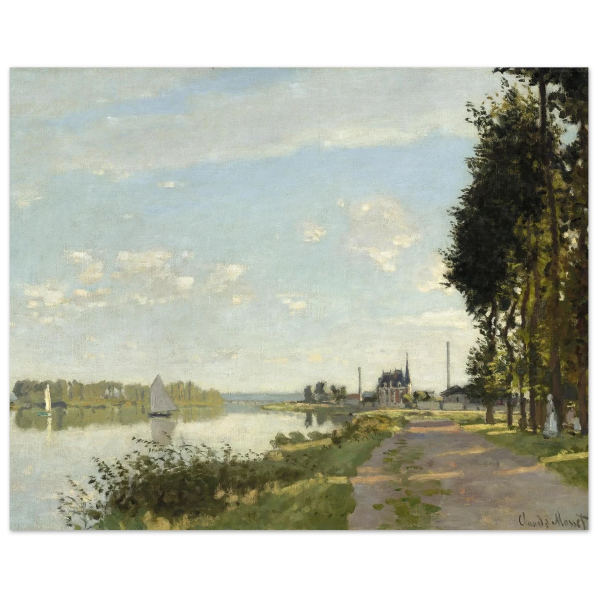 Argenteuil by Claude Monet | Wall art Print - Fine Art Poster - 40x50 cm / 16x20″ -