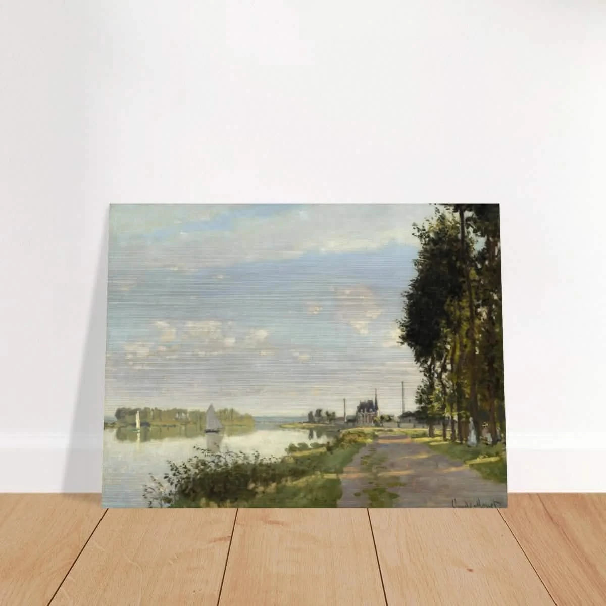 Argenteuil by Claude Monet | Wall art Print - Brushed Aluminum Print - 30x40 cm / 12x16″ -