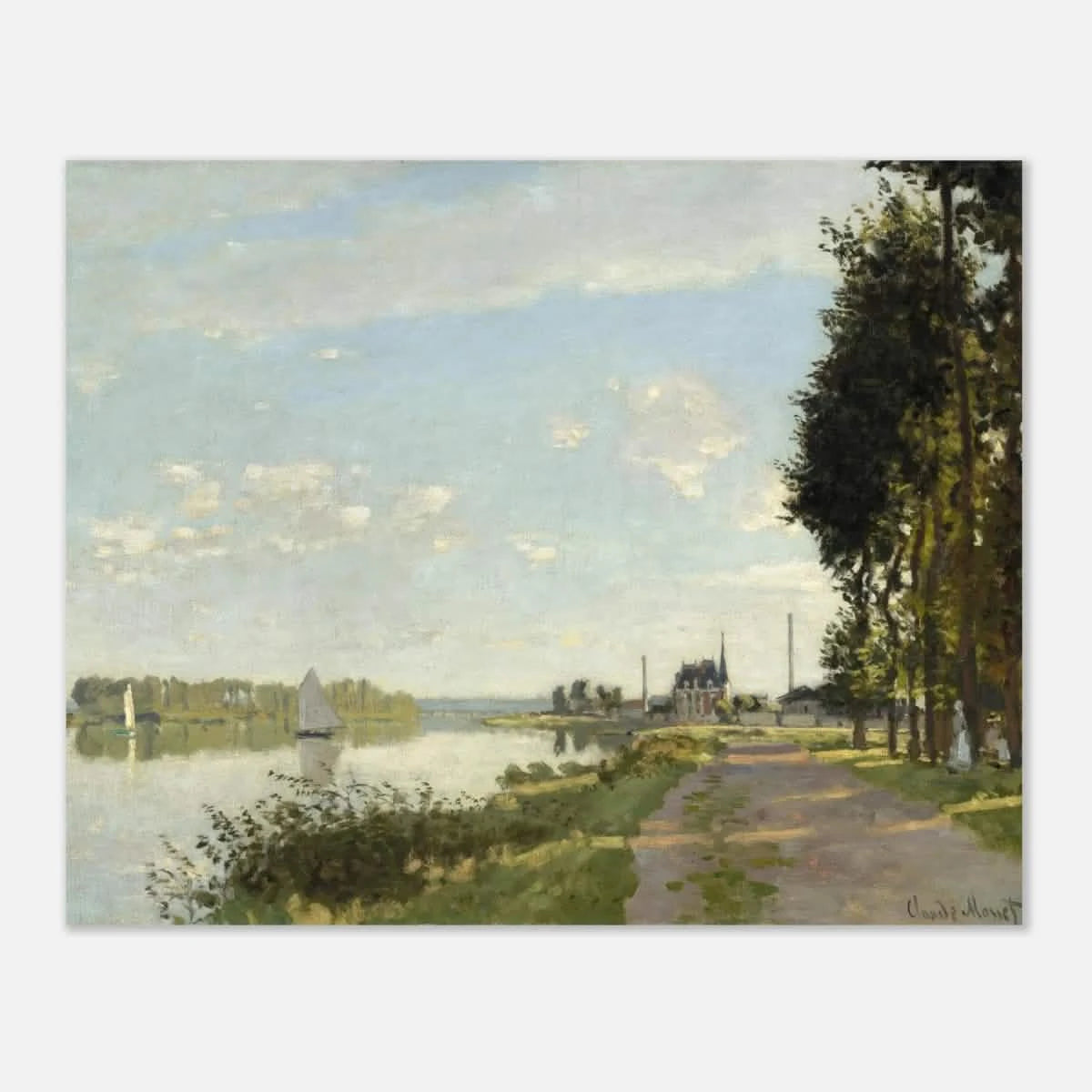 Argenteuil by Claude Monet | Wall art Print - Aluminum Print - 40x50 cm / 16x20″ -