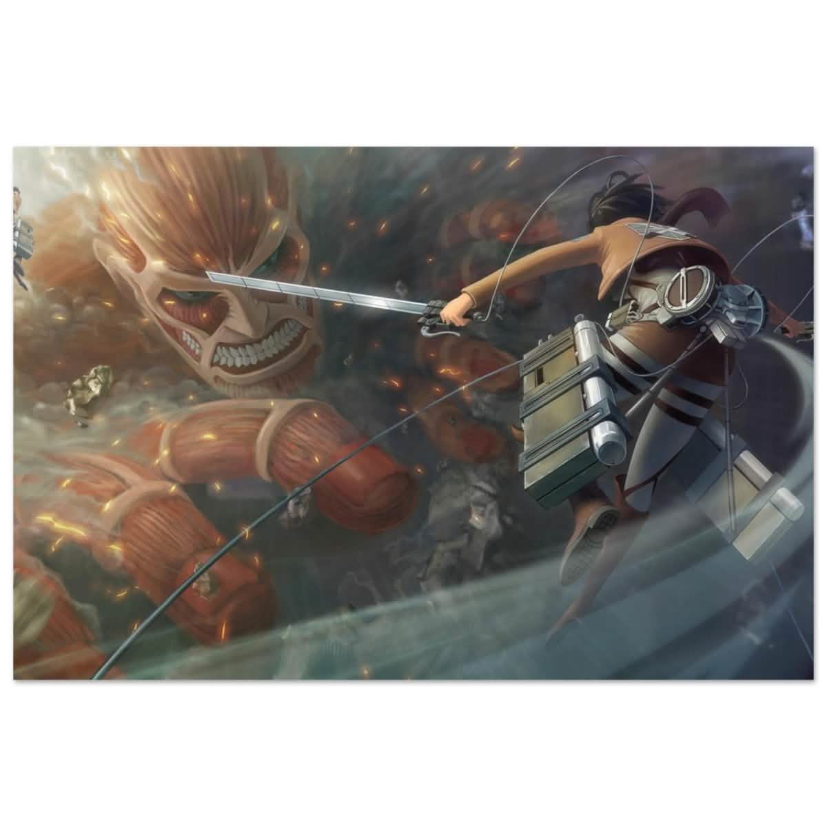 Attack on Titan: Colossal Clash | Wall art Print - 60x90 cm / 24x36″ - Aluminum Print -