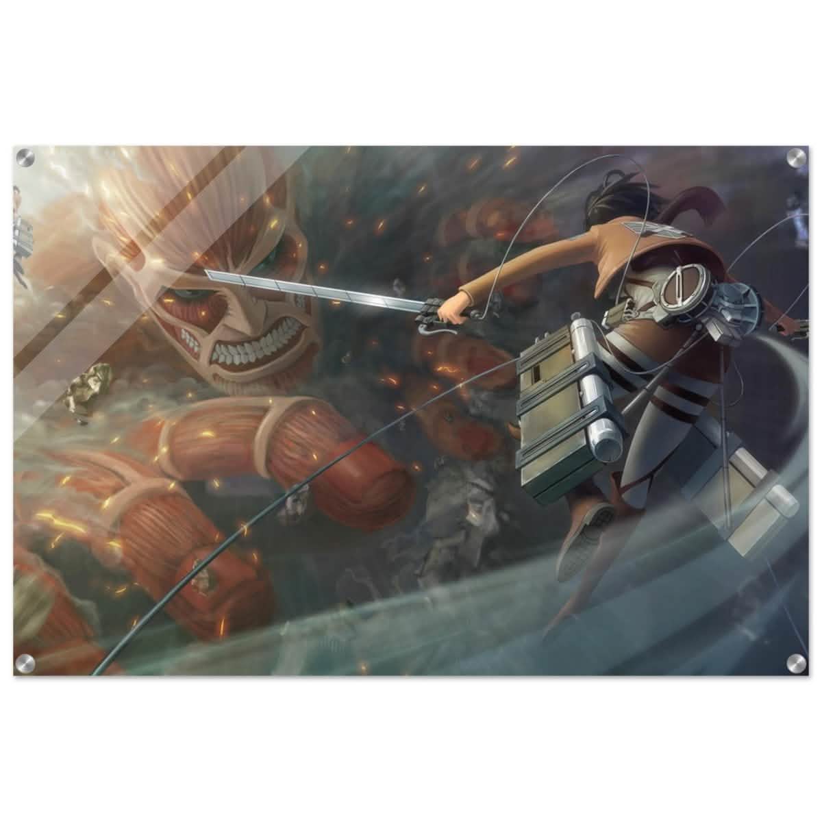 Attack on Titan: Colossal Clash | Wall art Print - 60x90 cm / 24x36″ - Acrylic Print -