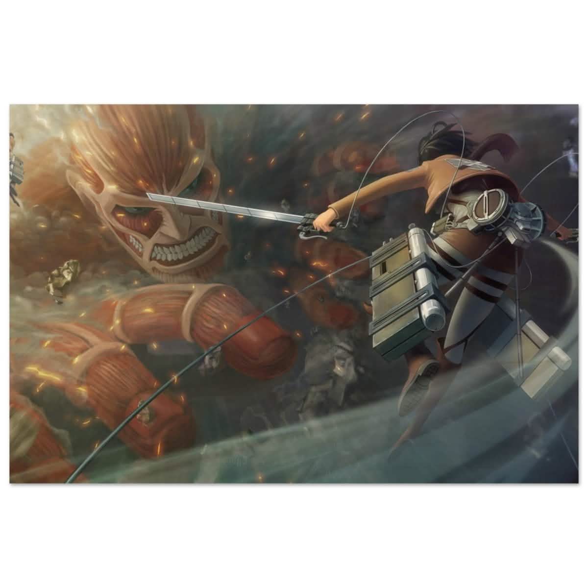 Attack on Titan: Colossal Clash | Wall art Print - 60x90 cm / 24x36″ - Wood Prints -