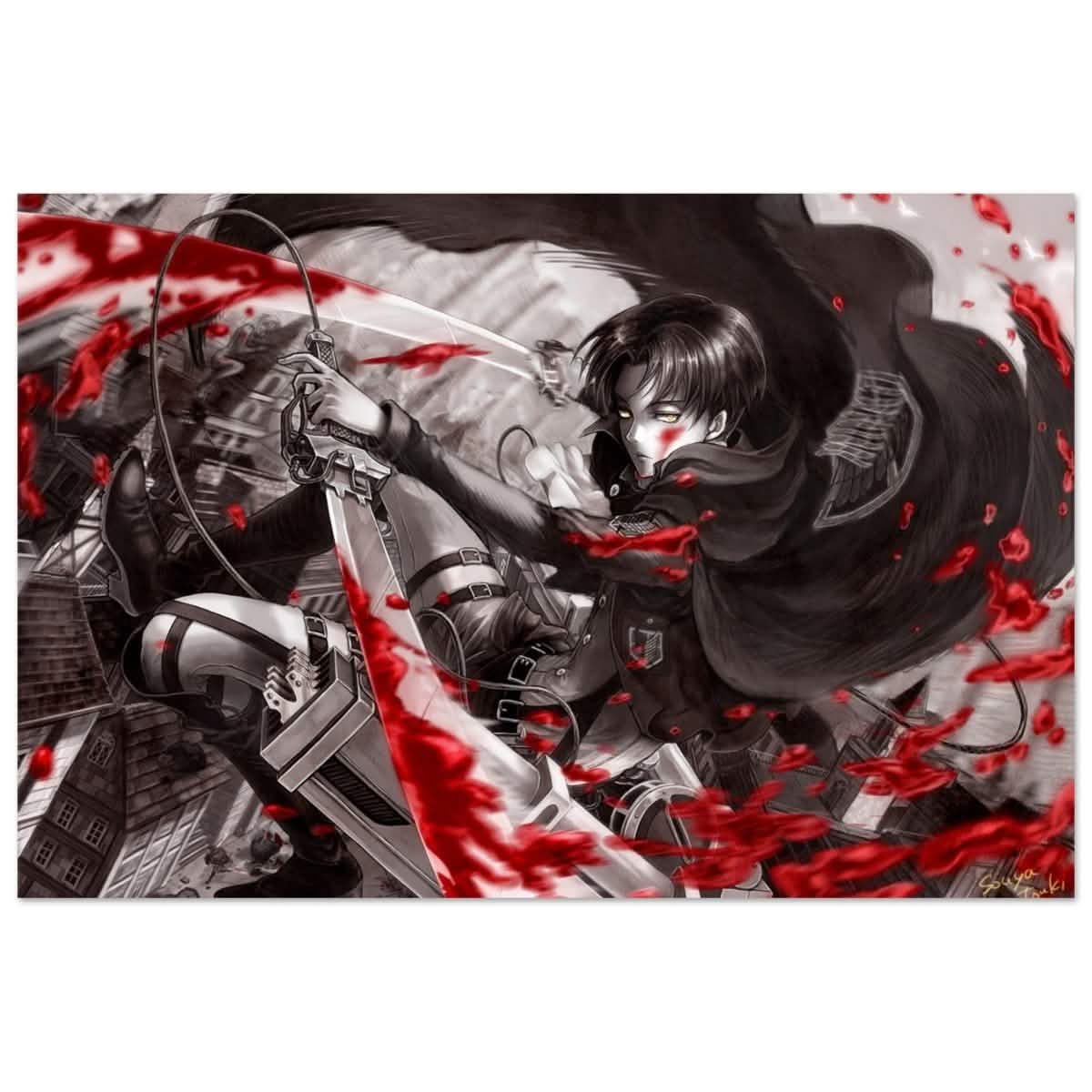 Attack on Titan: Crimson Strike | wall art print - 30x45 cm / 12x18″ - Aluminum Print -