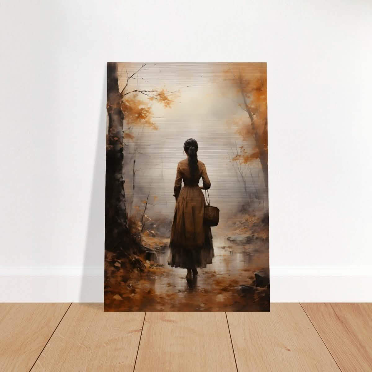 Autumn’s Serenity | Nature Portrait Art Print - Brushed Aluminum Print - 50x75 cm / 20x30″ -