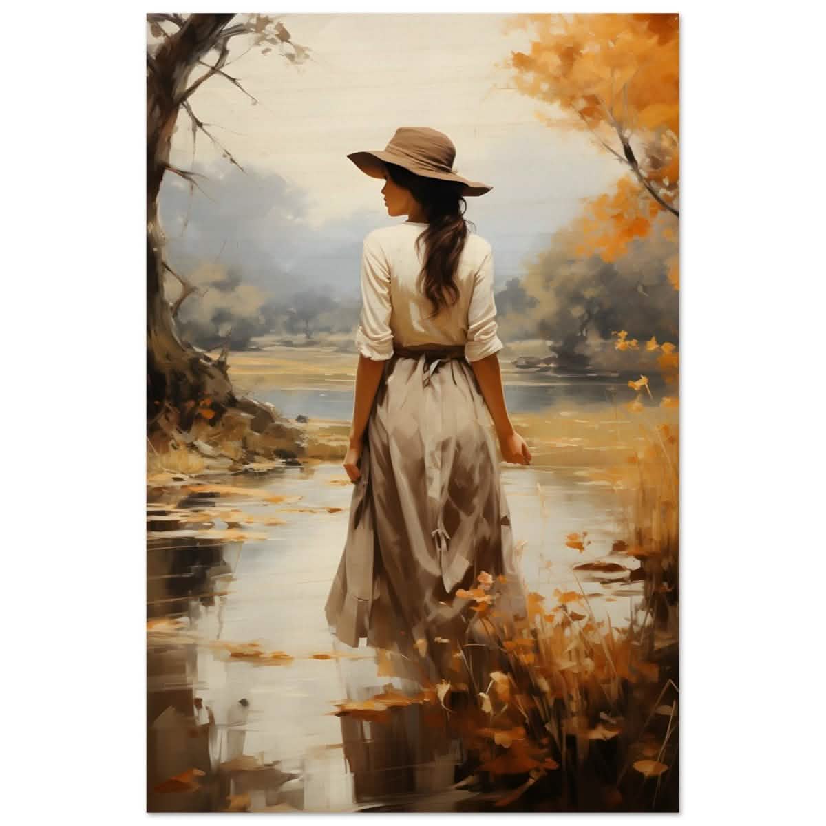 Autumn’s Serenity | Nature Portrait Art Print - Wood Prints - 40x60 cm / 16x24″ -