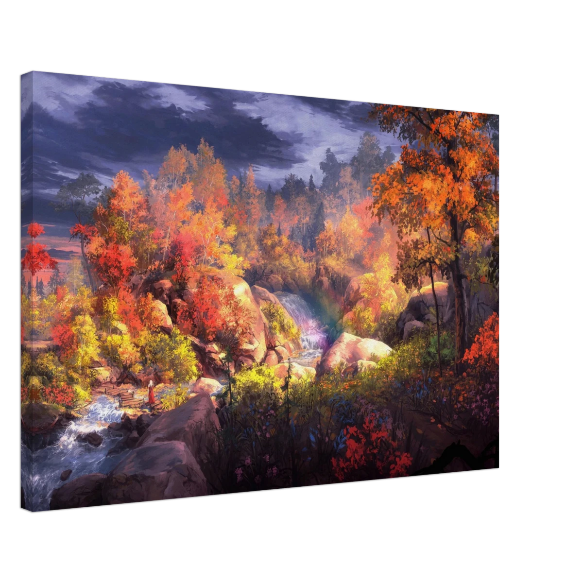 Autumn's Whisper | Tranquil Nature Escape | Nature Wall art Print - 50x75 cm / 20x30″ - Canvas -