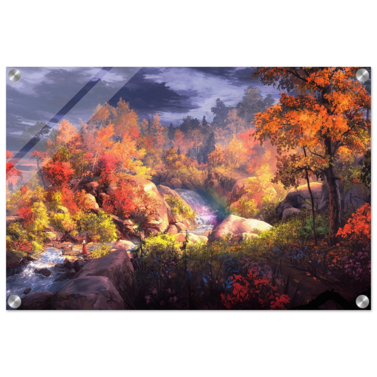 Autumn's Whisper | Tranquil Nature Escape | Nature Wall art Print - 40x60 cm / 16x24″ - Acrylic Print -