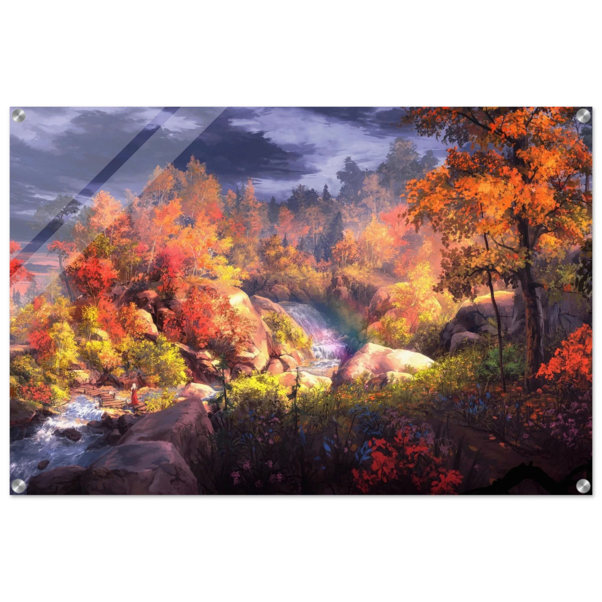 Autumn's Whisper | Tranquil Nature Escape | Nature Wall art Print - 60x90 cm / 24x36″ - Acrylic Print -